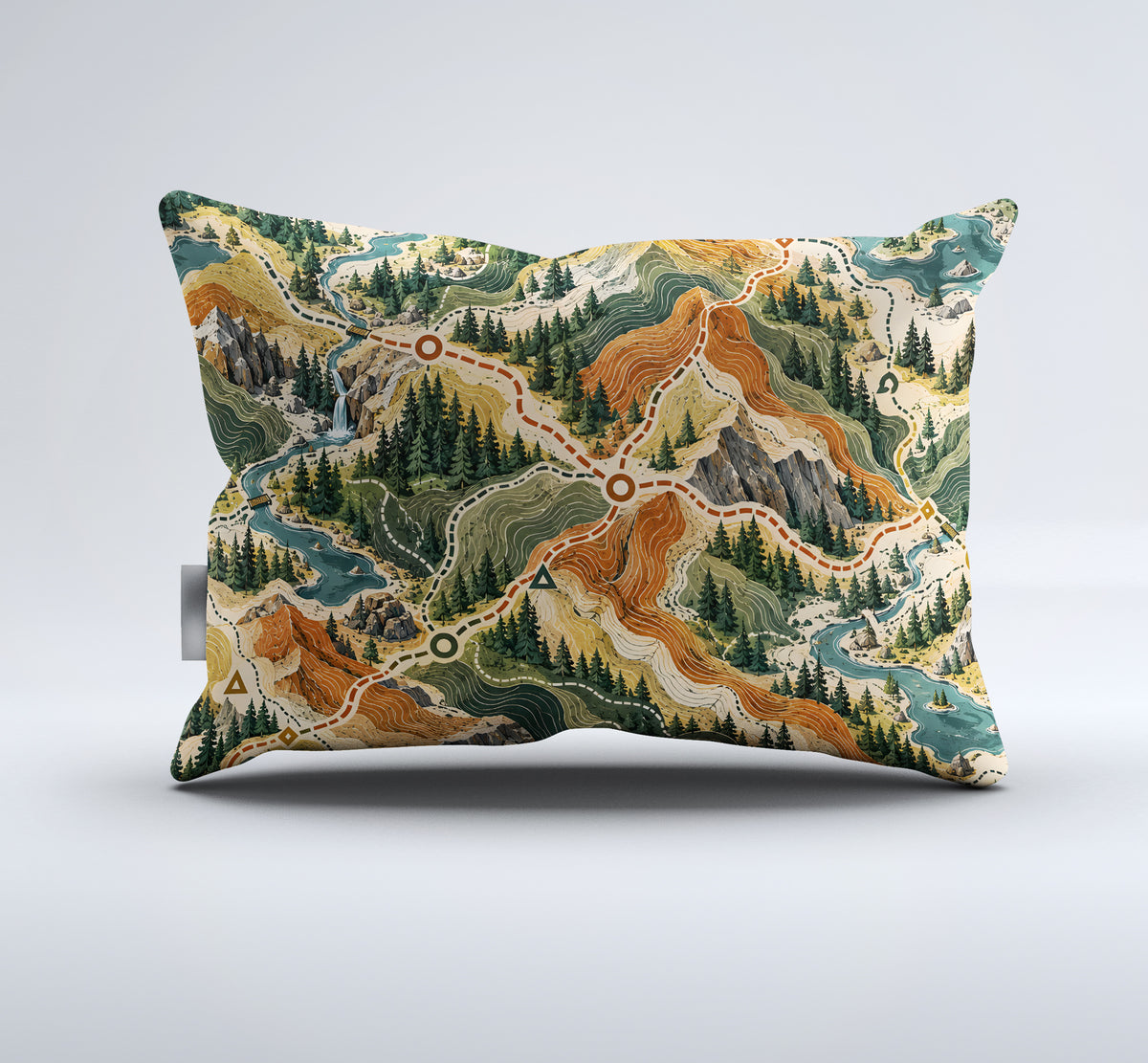 Modern Wayfinder Topography Duvet Cover Set - Print 4