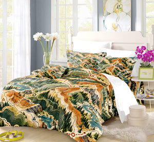 Modern Wayfinder Topography Duvet Cover Set - Print 6