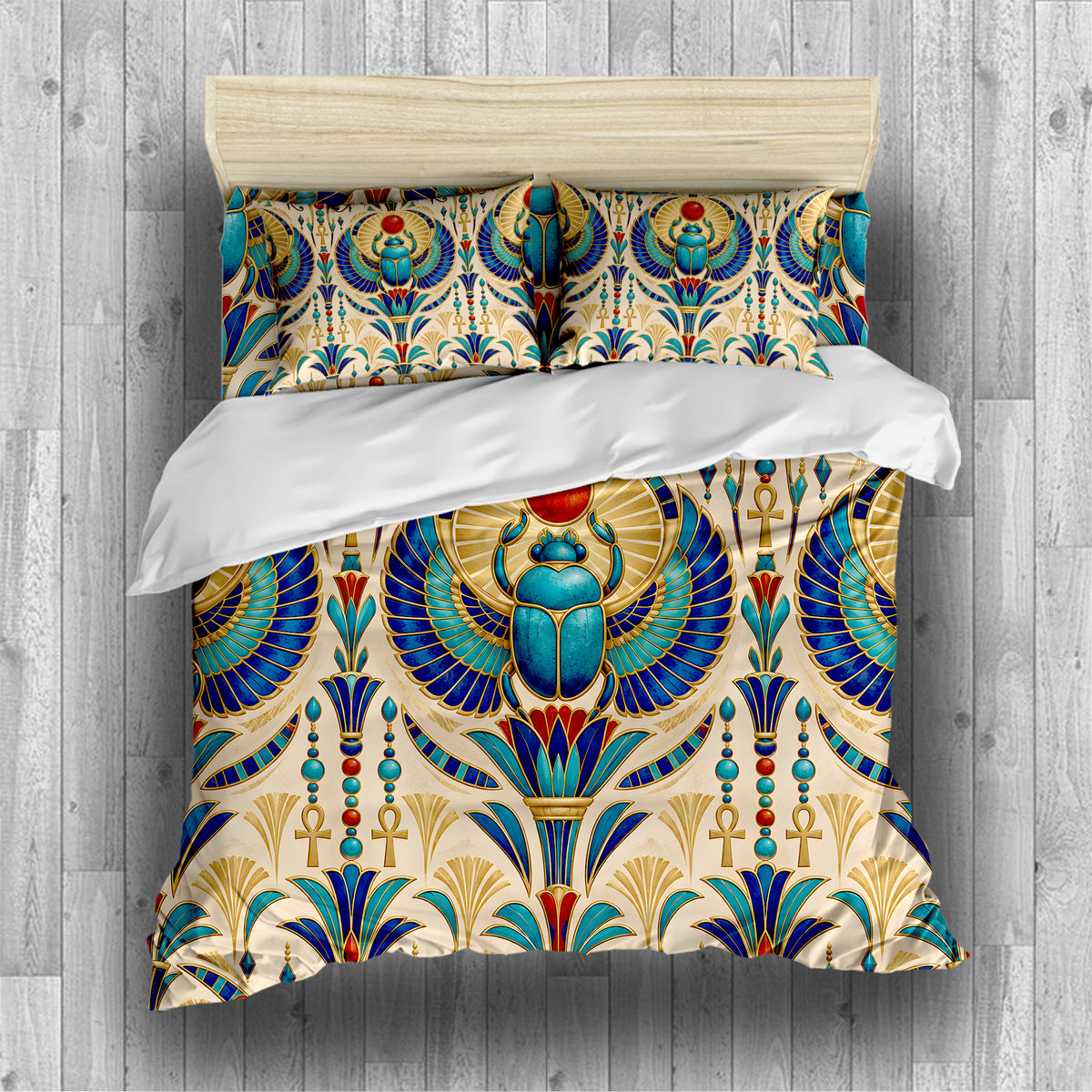 Ancient Egypt Revival Duvet Cover Set - Print 1
