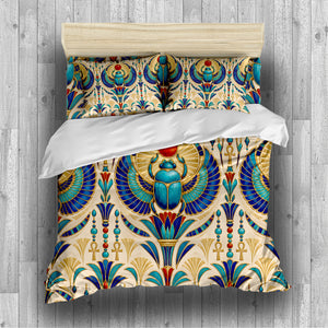 Ancient Egypt Revival Duvet Cover Set - Print 1