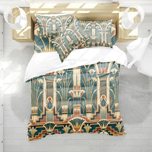 Ancient Egypt Revival Duvet Cover Set - Print 11