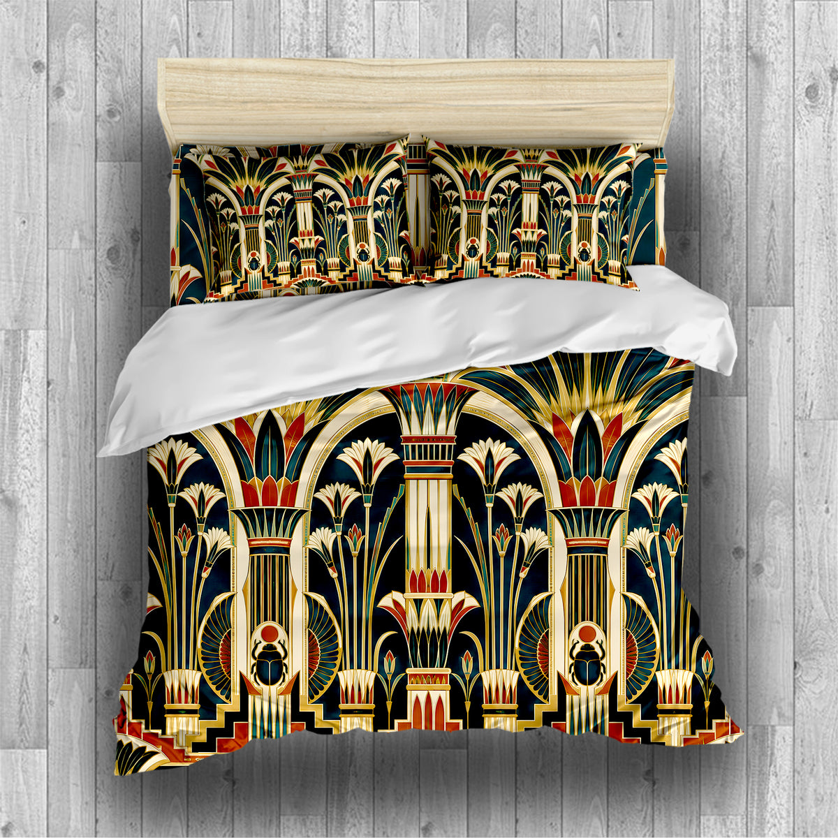 Ancient Egypt Revival Duvet Cover Set - Print 7