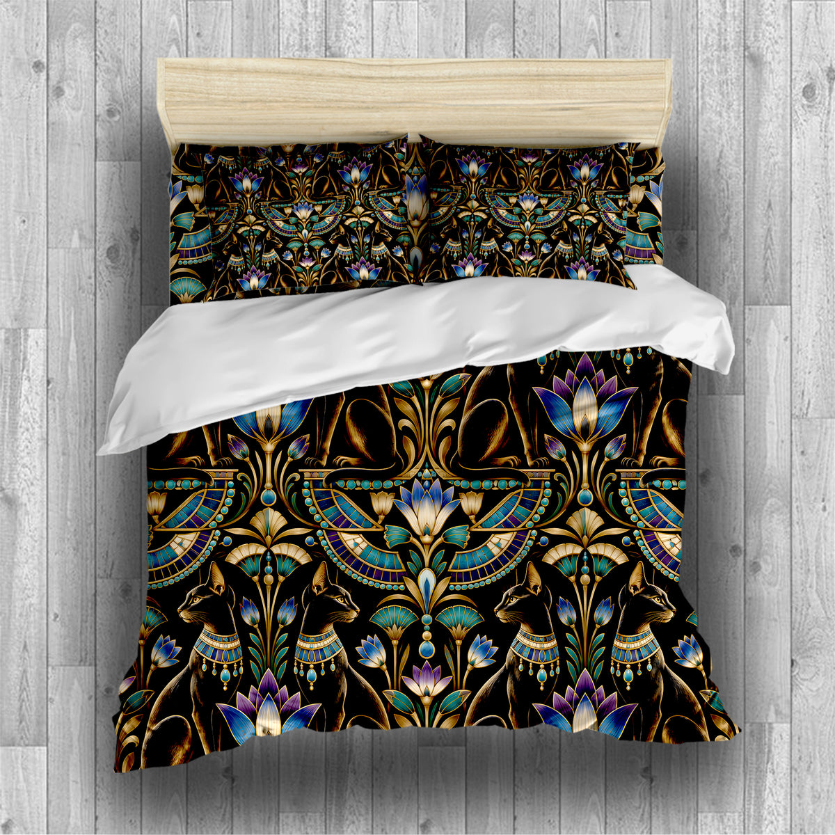 Ancient Egypt Revival Duvet Cover Set - Print 13