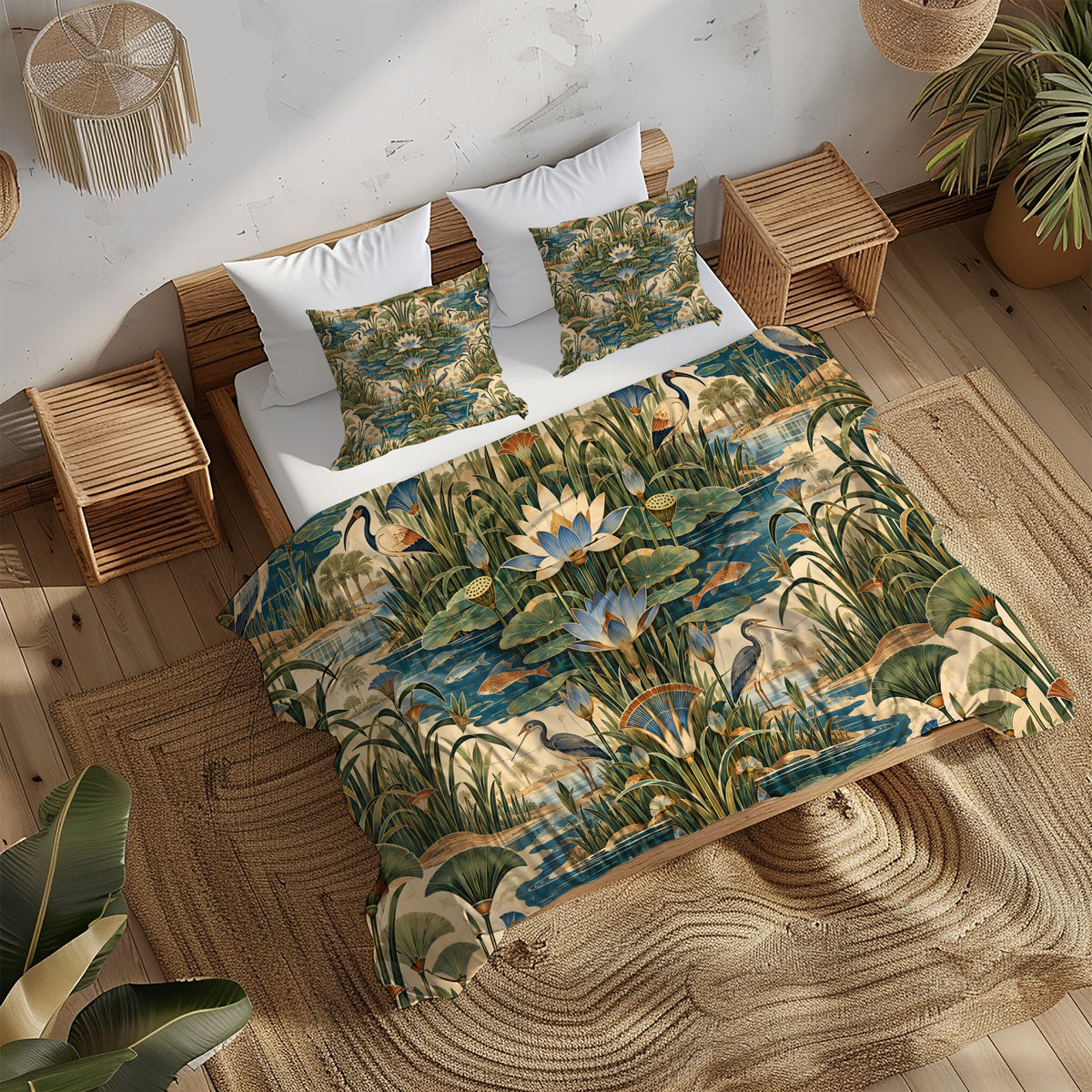 Ancient Egypt Revival Duvet Cover Set - Print 20