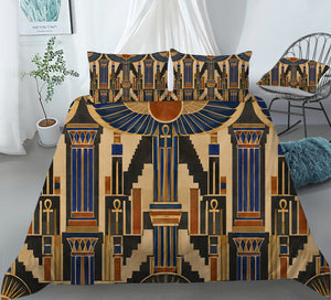 Ancient Egypt Revival Duvet Cover Set - Print 27