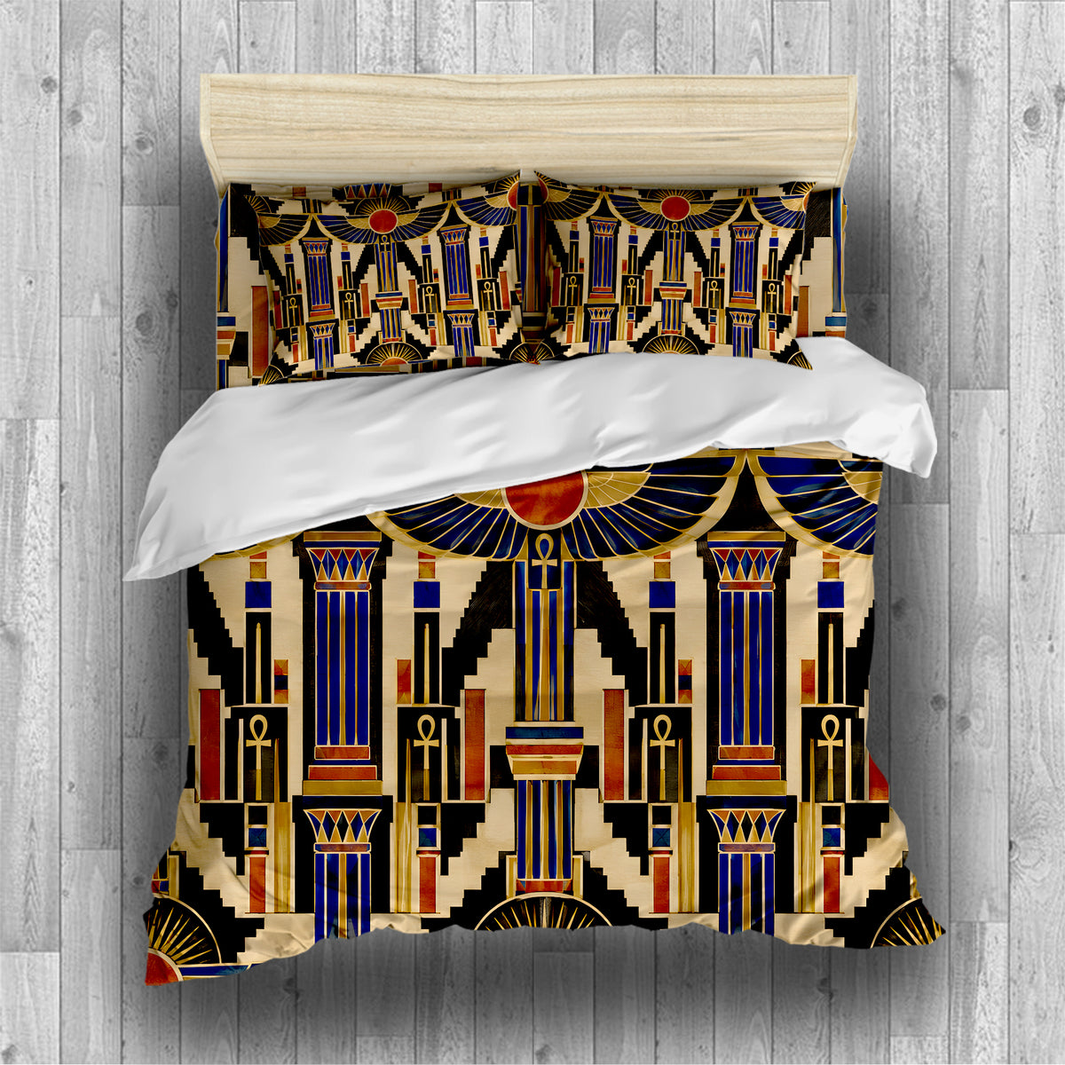 Ancient Egypt Revival Duvet Cover Set - Print 25