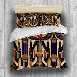 Ancient Egypt Revival Duvet Cover Set - Print 25