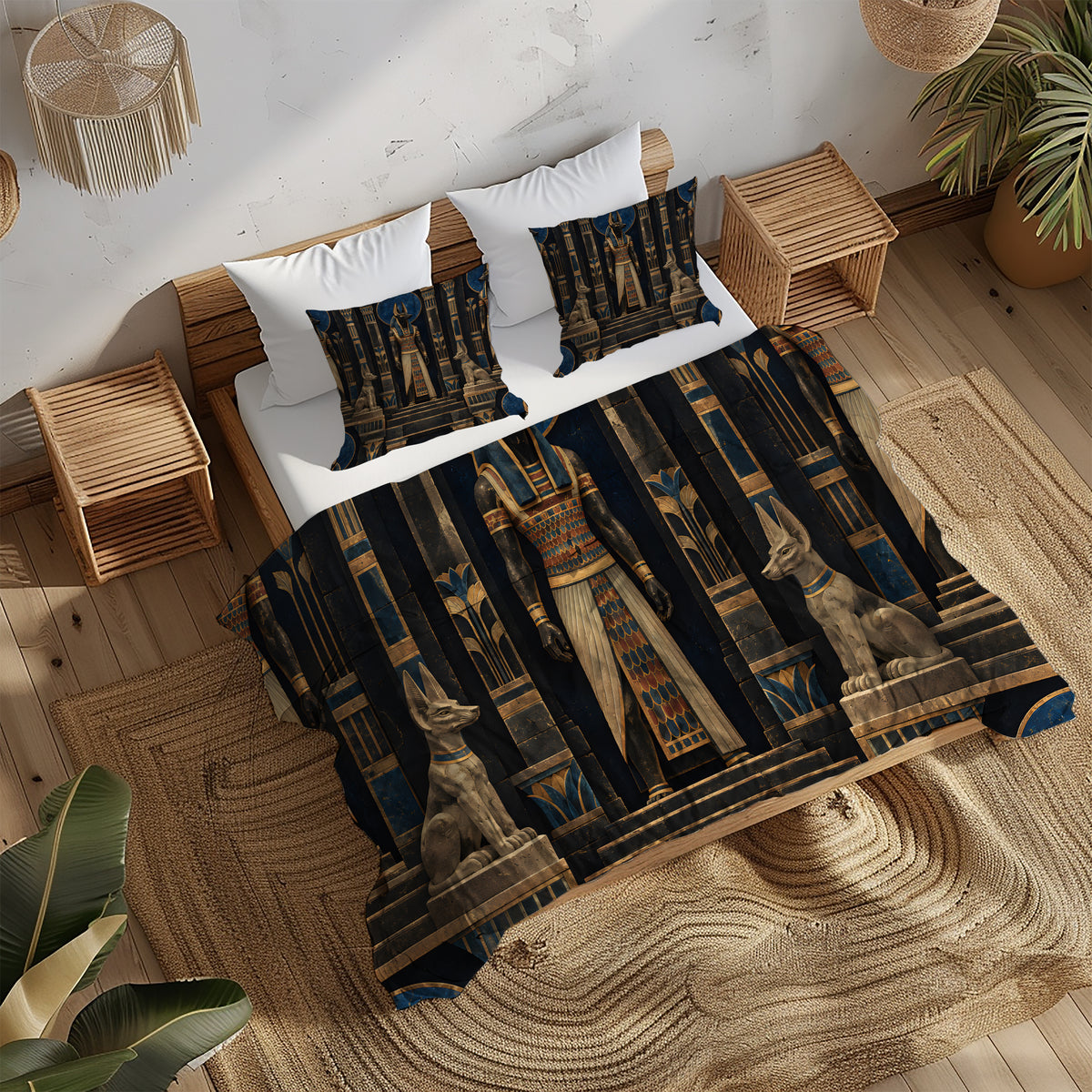 Ancient Egypt Revival Duvet Cover Set - Print 32
