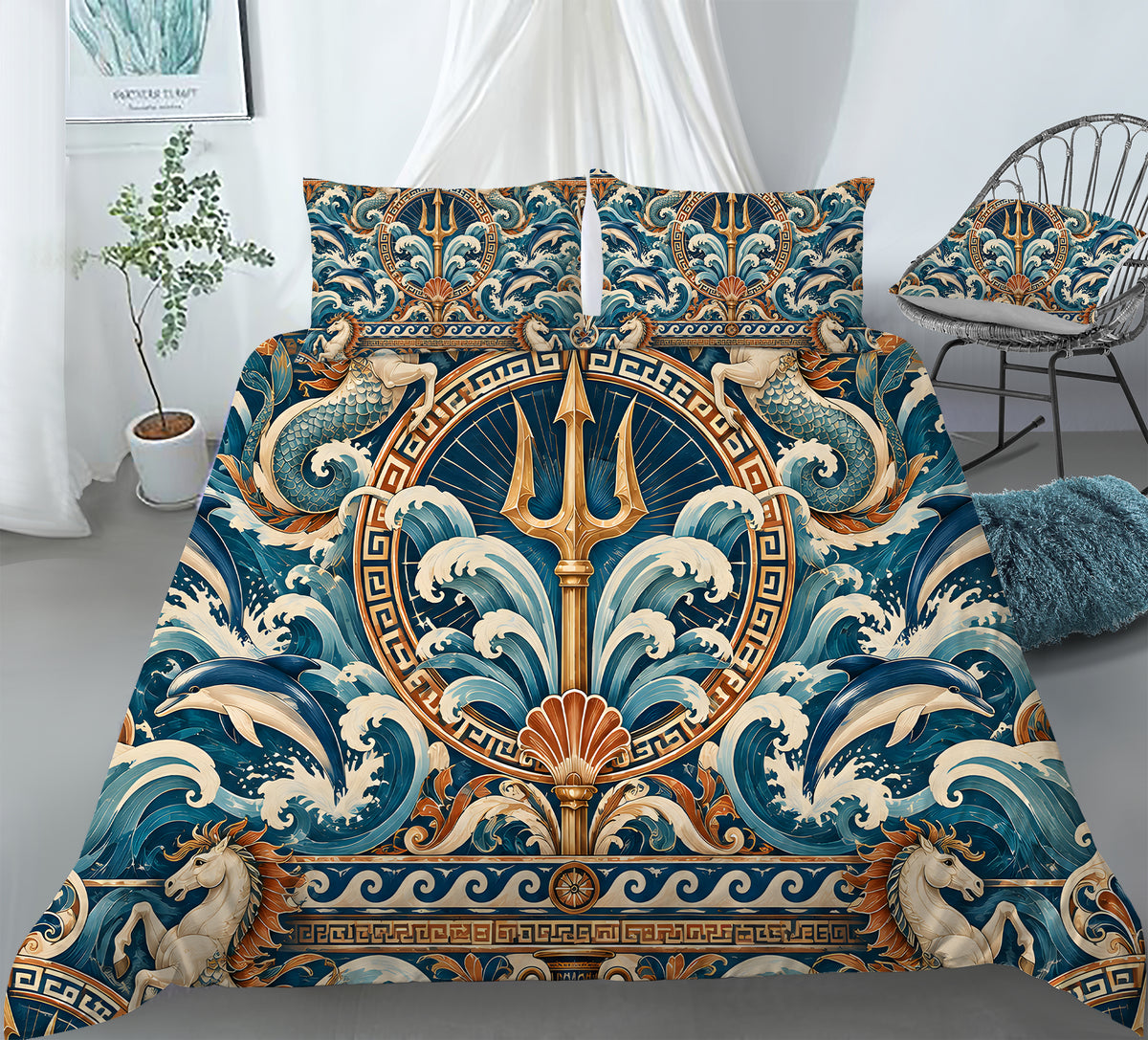 Greek Mythology Home Duvet Cover Set - Print 33