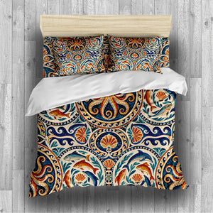 Ancient Rome Mosaic Duvet Cover Set - Print 1