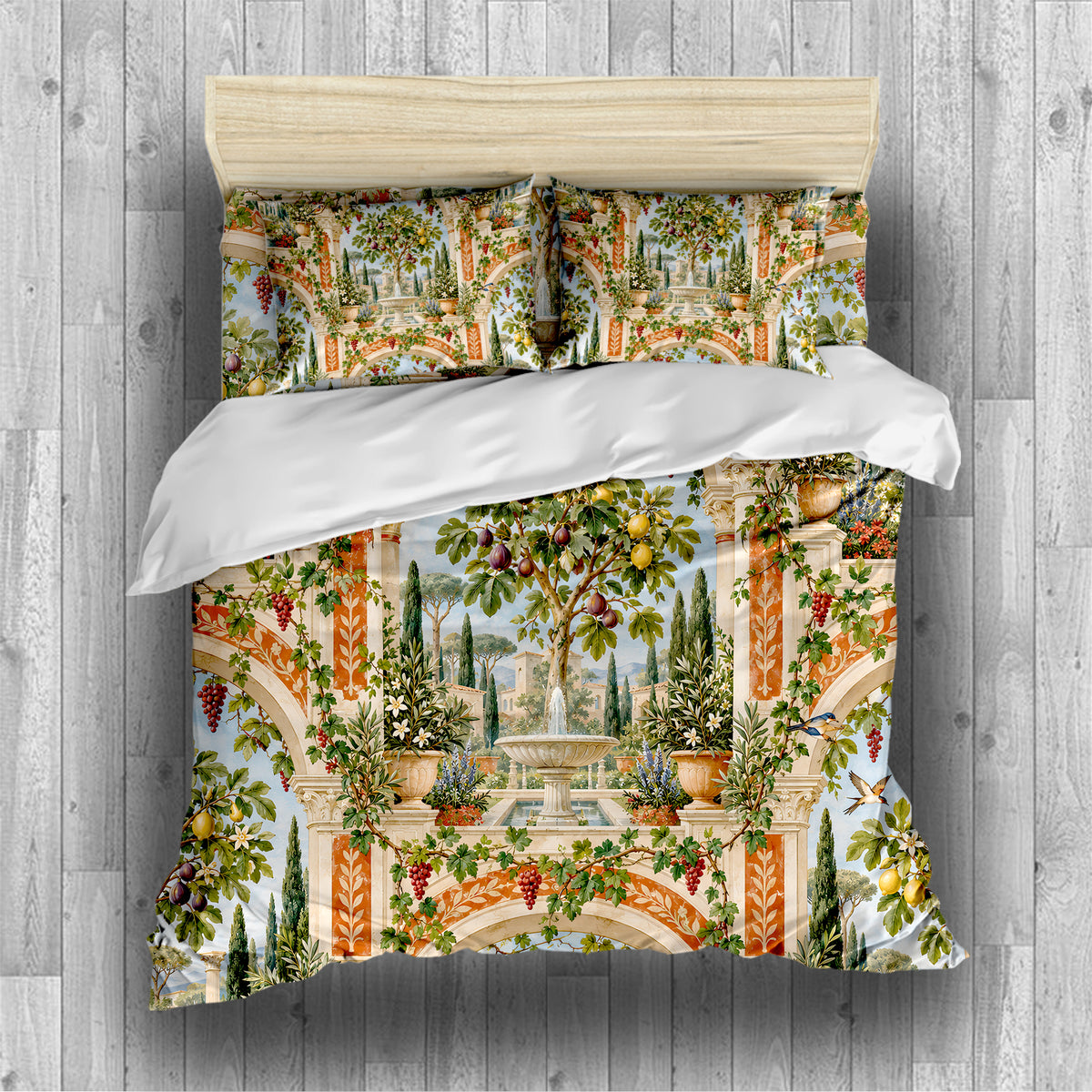 Ancient Rome Mosaic Duvet Cover Set - Print 13