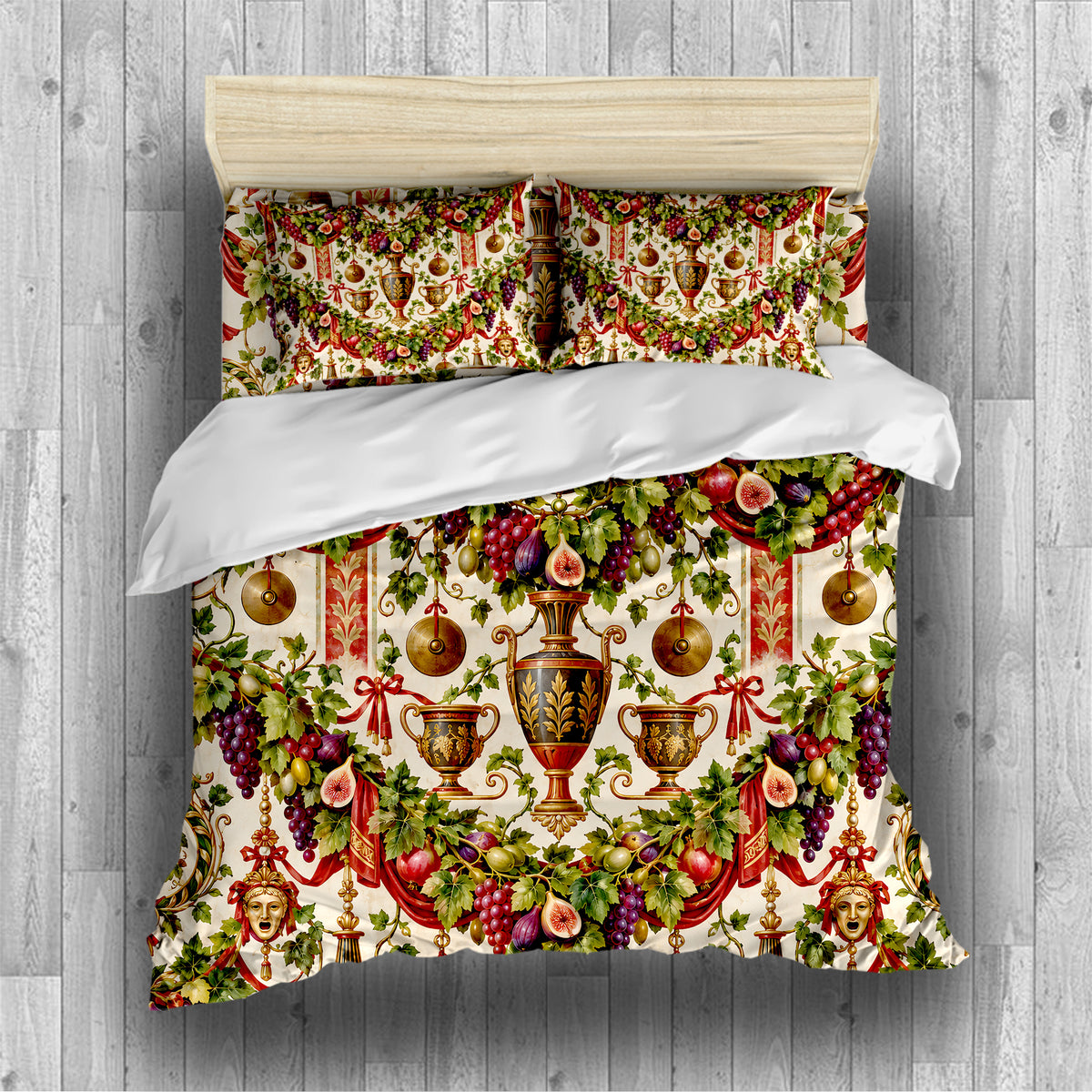 Ancient Rome Mosaic Duvet Cover Set - Print 25
