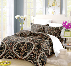 Ancient Rome Mosaic Duvet Cover Set - Print 36