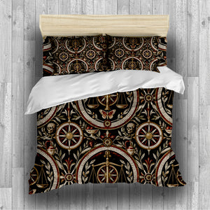 Ancient Rome Mosaic Duvet Cover Set - Print 31