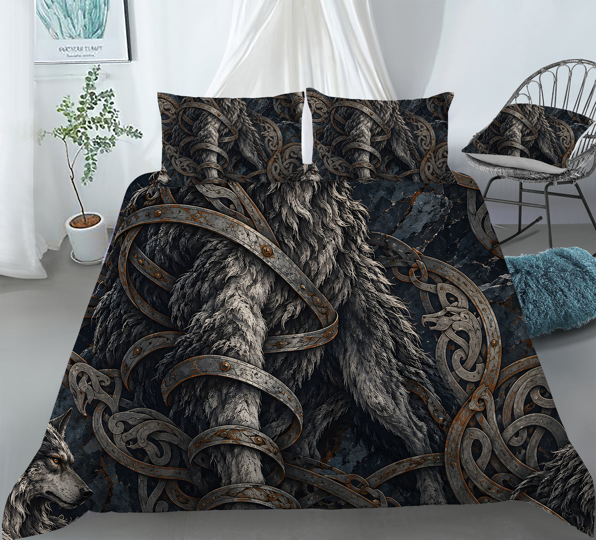 Norse Mythology Home Duvet Cover Set - Print 3