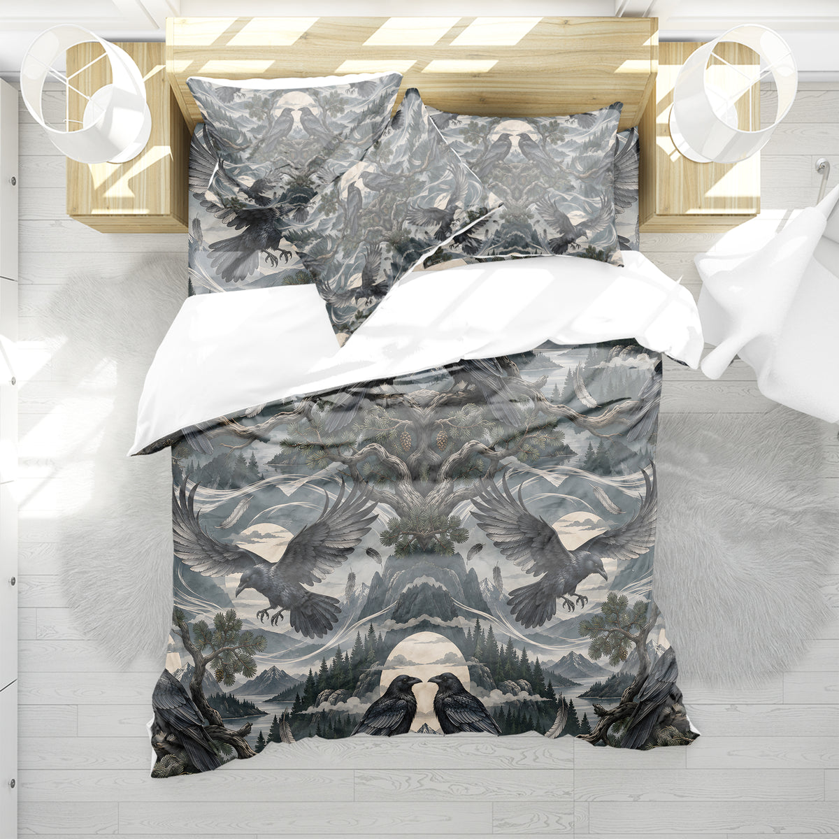Norse Mythology Home Duvet Cover Set - Print 17