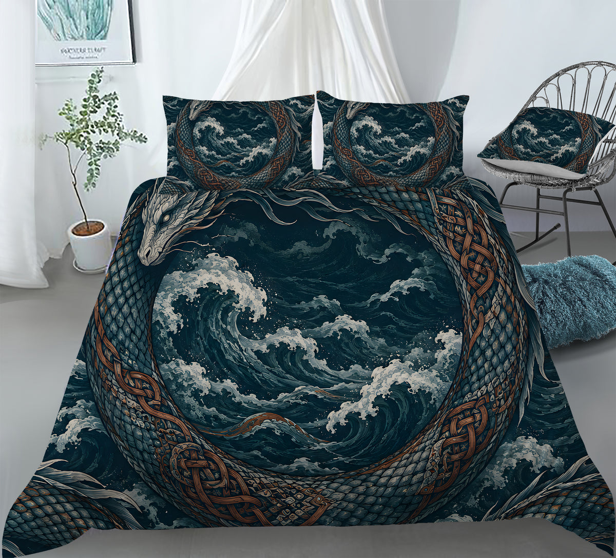 Norse Mythology Home Duvet Cover Set - Print 27