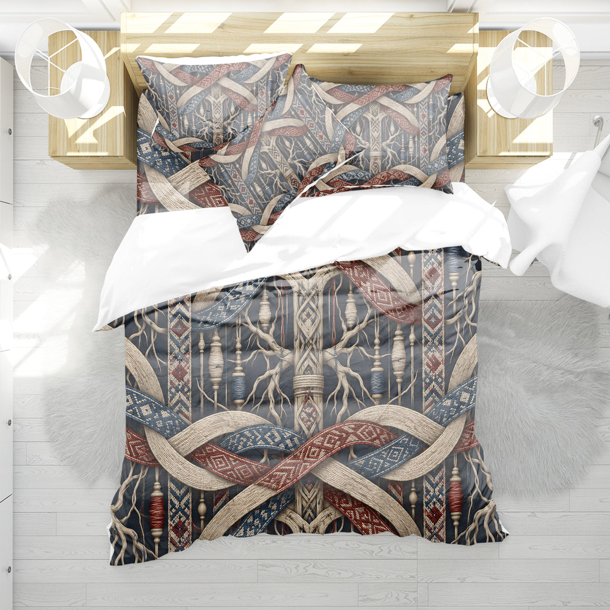 Norse Mythology Home Duvet Cover Set - Print 35