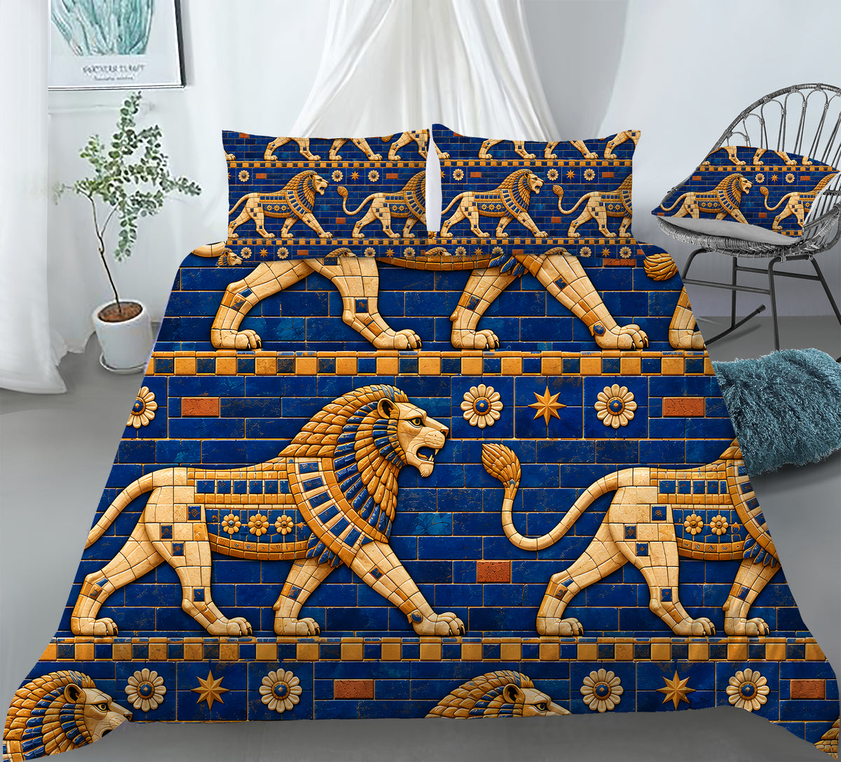 Mesopotamian Home Duvet Cover Set - Print 3
