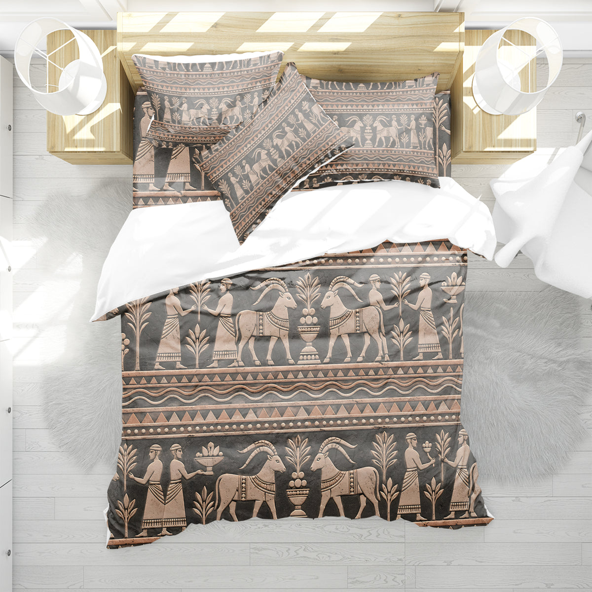 Mesopotamian Home Duvet Cover Set - Print 11