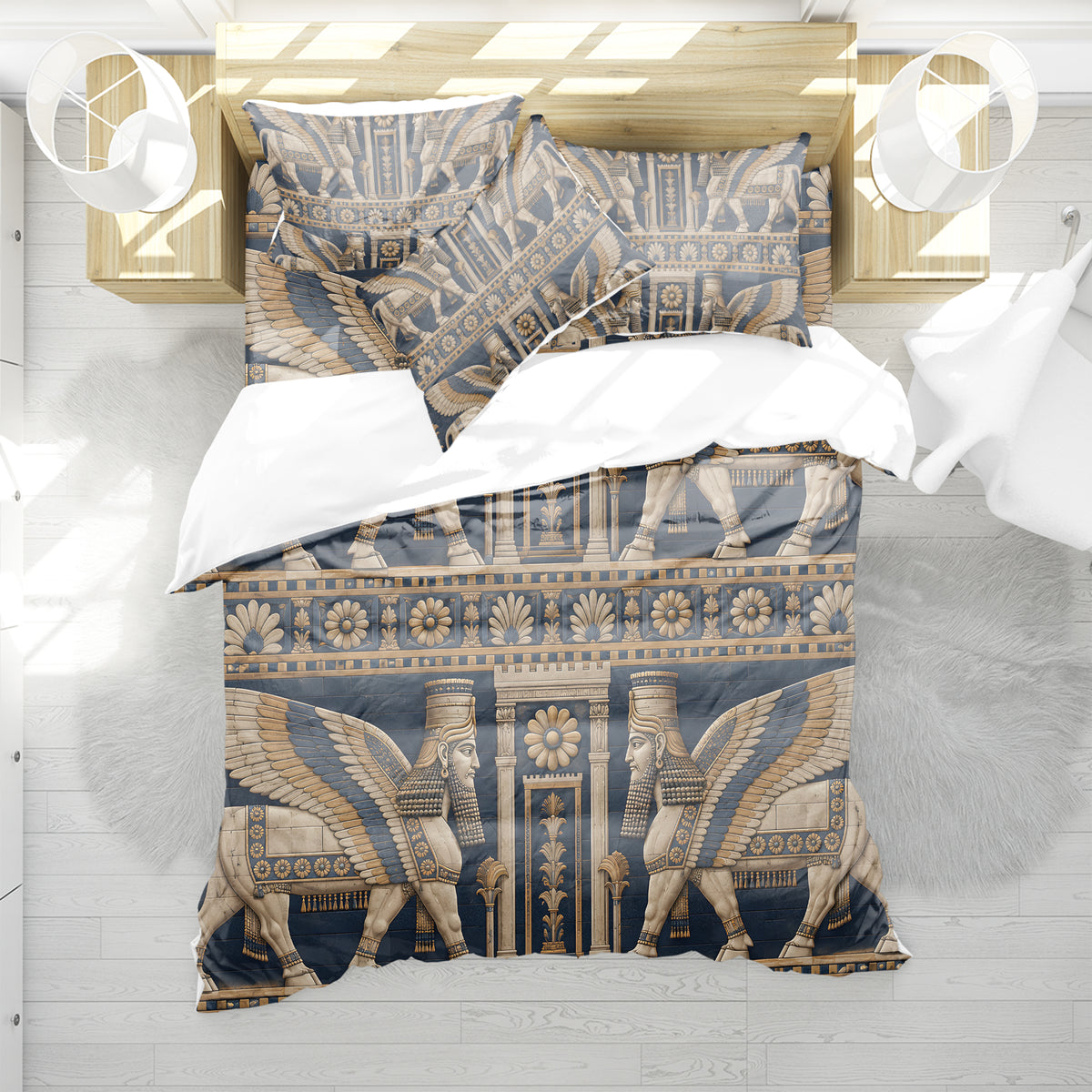 Mesopotamian Home Duvet Cover Set - Print 17