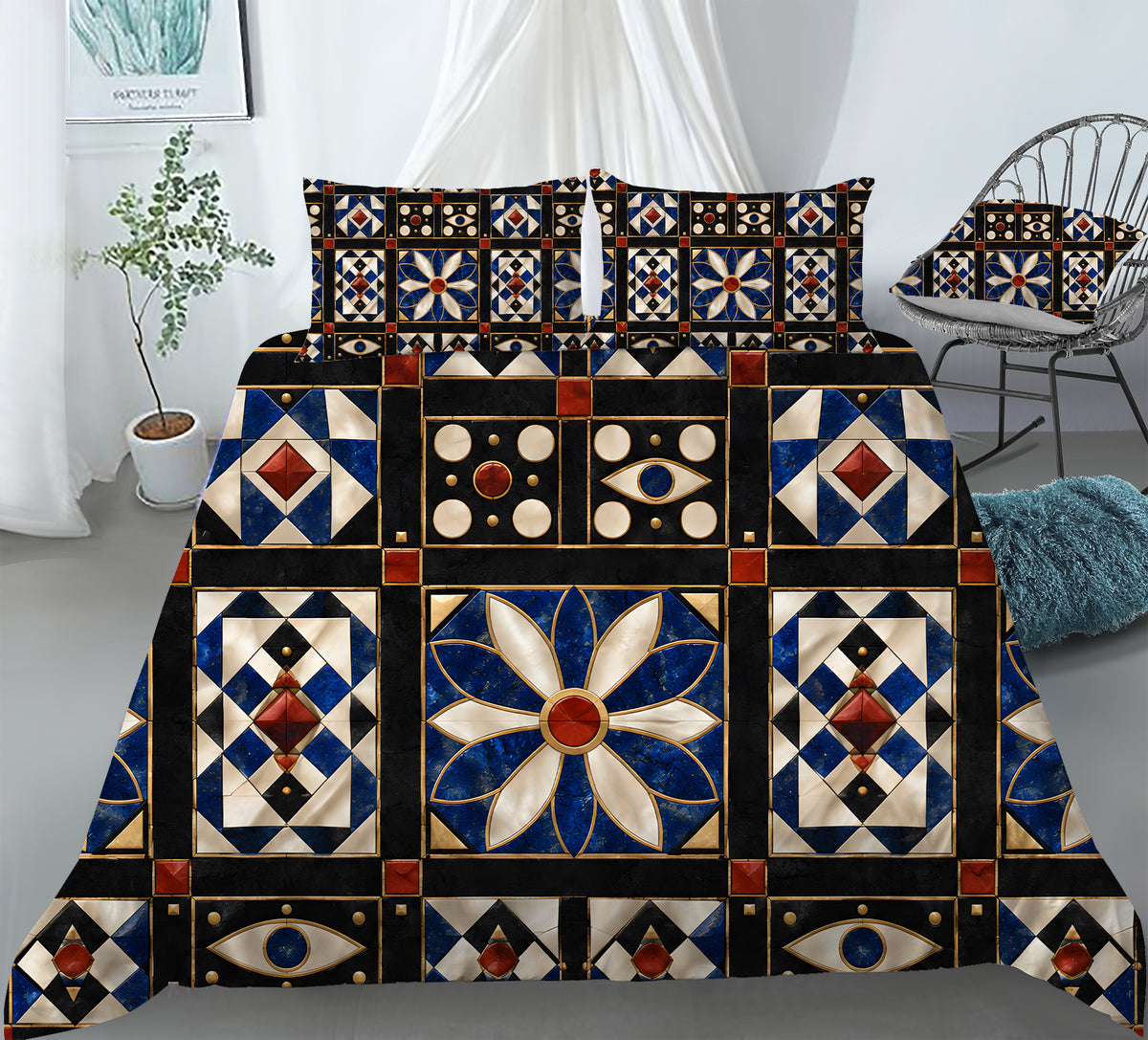 Mesopotamian Home Duvet Cover Set - Print 21