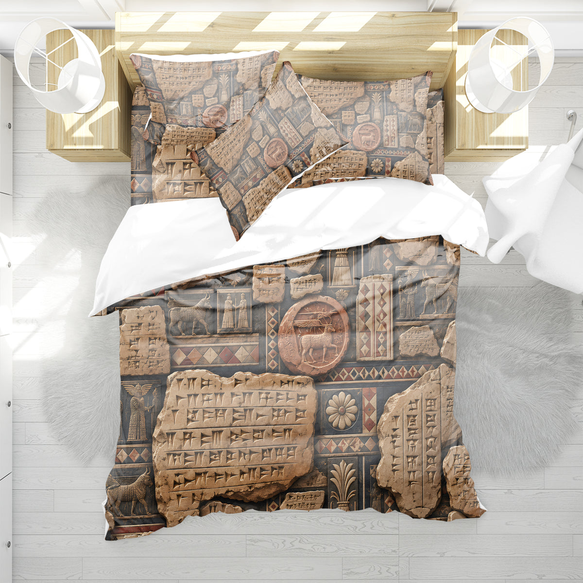 Mesopotamian Home Duvet Cover Set - Print 29