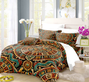 Mesoamerican Civilizations Duvet Cover Set - Print 6