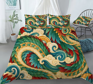 Mesoamerican Civilizations Duvet Cover Set - Print 9