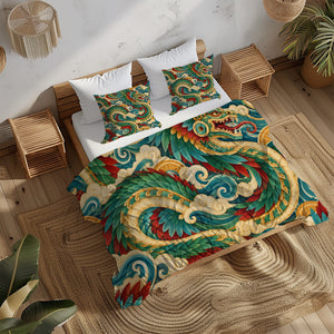 Mesoamerican Civilizations Duvet Cover Set - Print 8