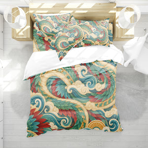 Mesoamerican Civilizations Duvet Cover Set - Print 11