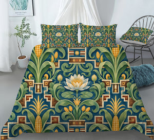 Mesoamerican Civilizations Duvet Cover Set - Print 15
