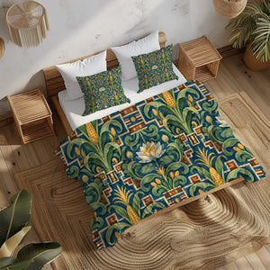 Mesoamerican Civilizations Duvet Cover Set - Print 14