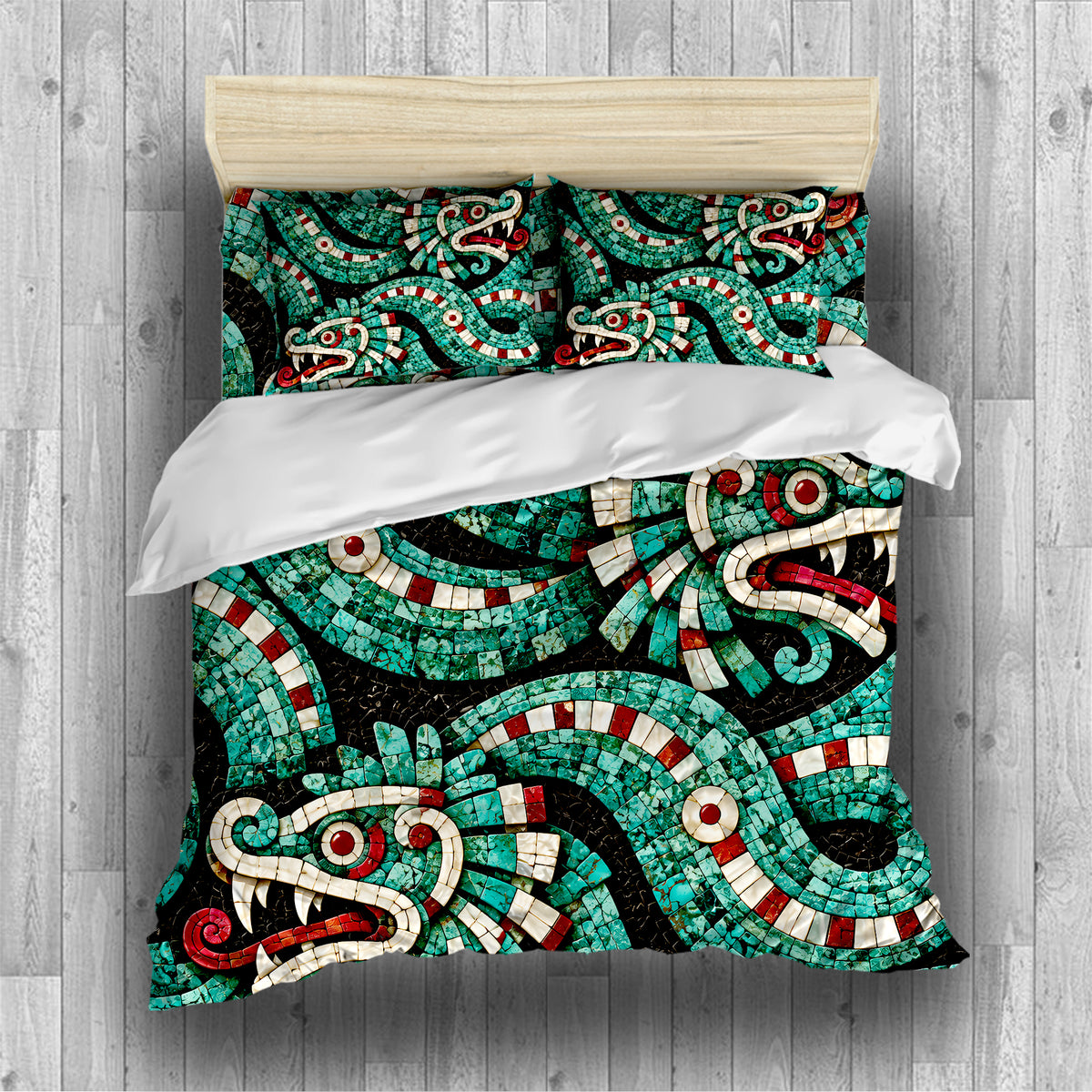 Mesoamerican Civilizations Duvet Cover Set - Print 25