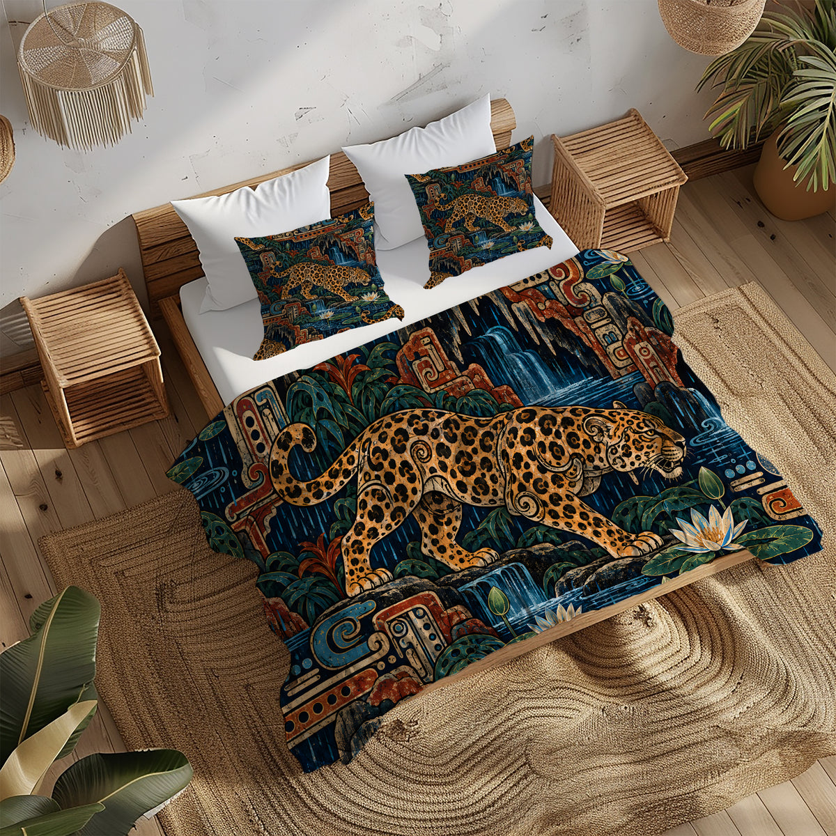 Mesoamerican Civilizations Duvet Cover Set - Print 32