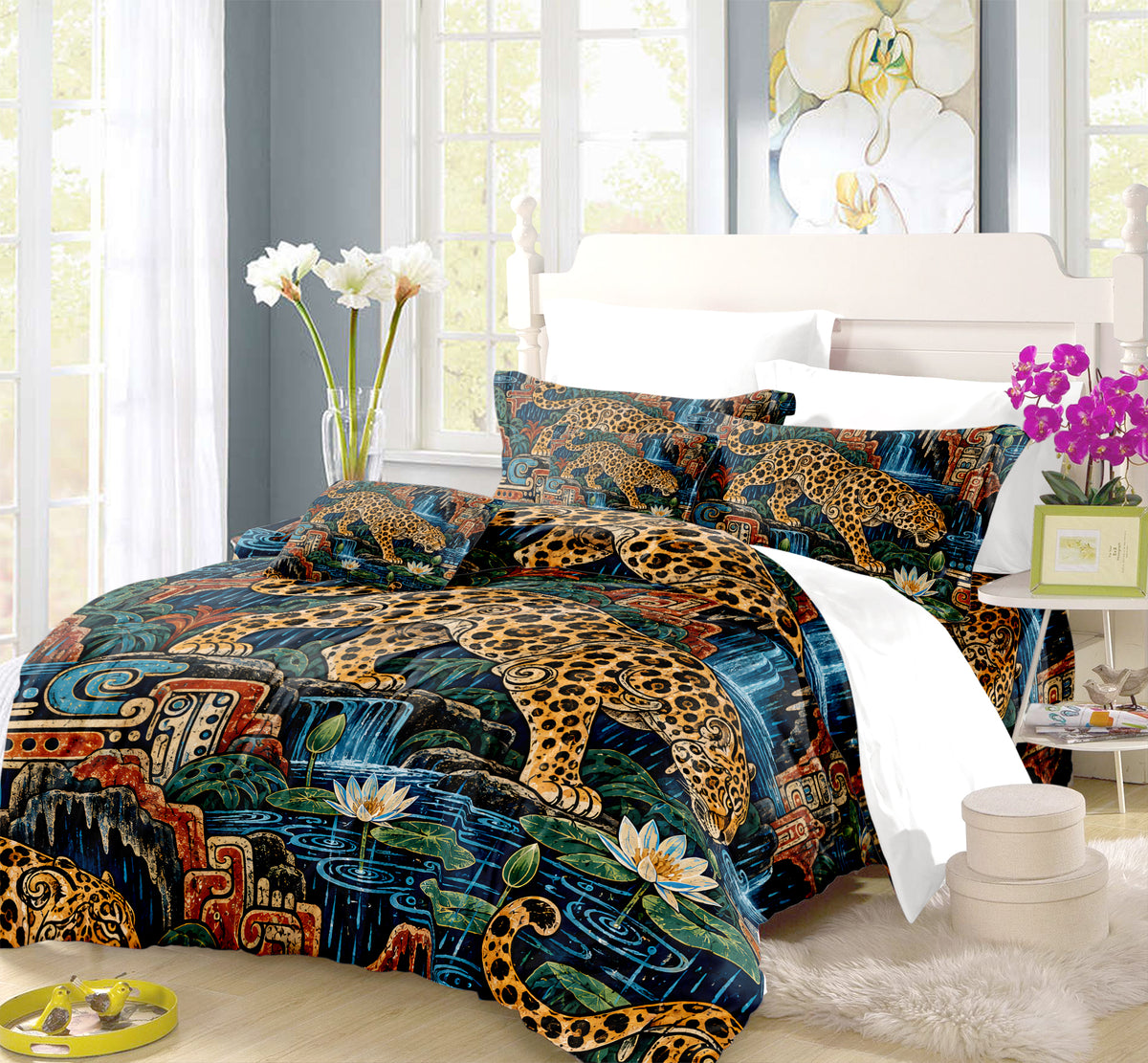Mesoamerican Civilizations Duvet Cover Set - Print 36