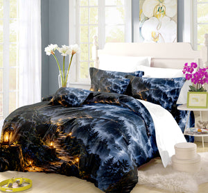 Fantasy Castle Forest Duvet Cover Set - Print 6