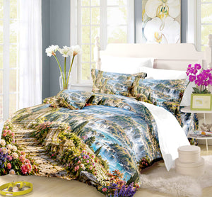 Fantasy Castle Forest Duvet Cover Set - Print 24