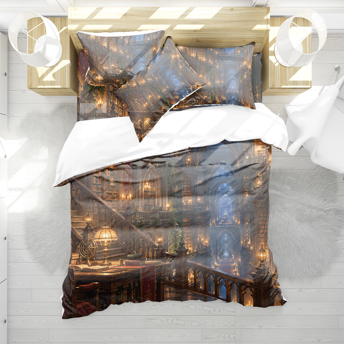 Enchanted Library Duvet Cover Set - Print 5