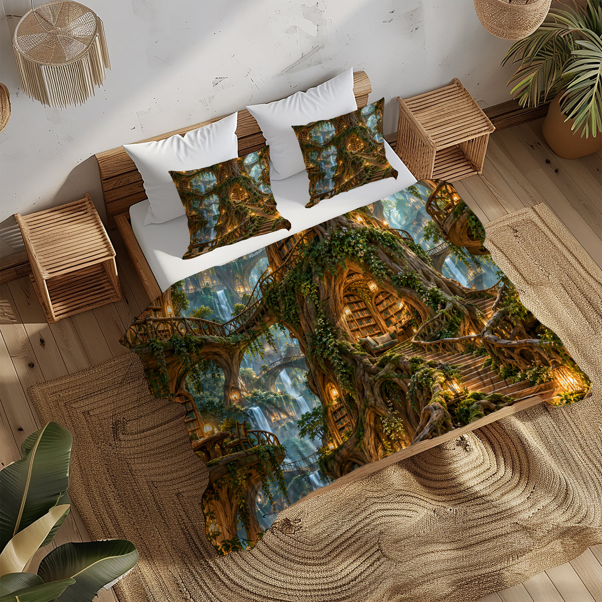 Enchanted Library Duvet Cover Set - Print 8