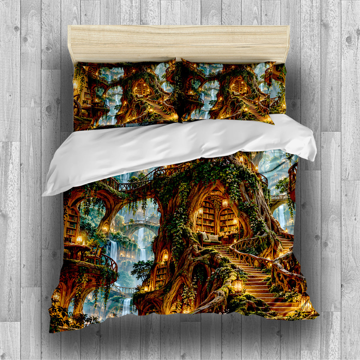 Enchanted Library Duvet Cover Set - Print 7