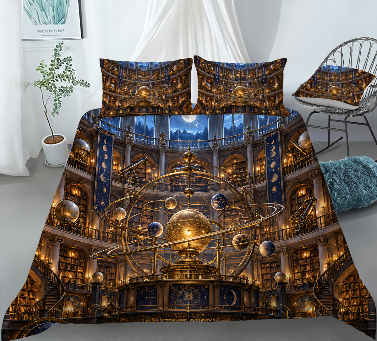 Enchanted Library Duvet Cover Set - Print 15