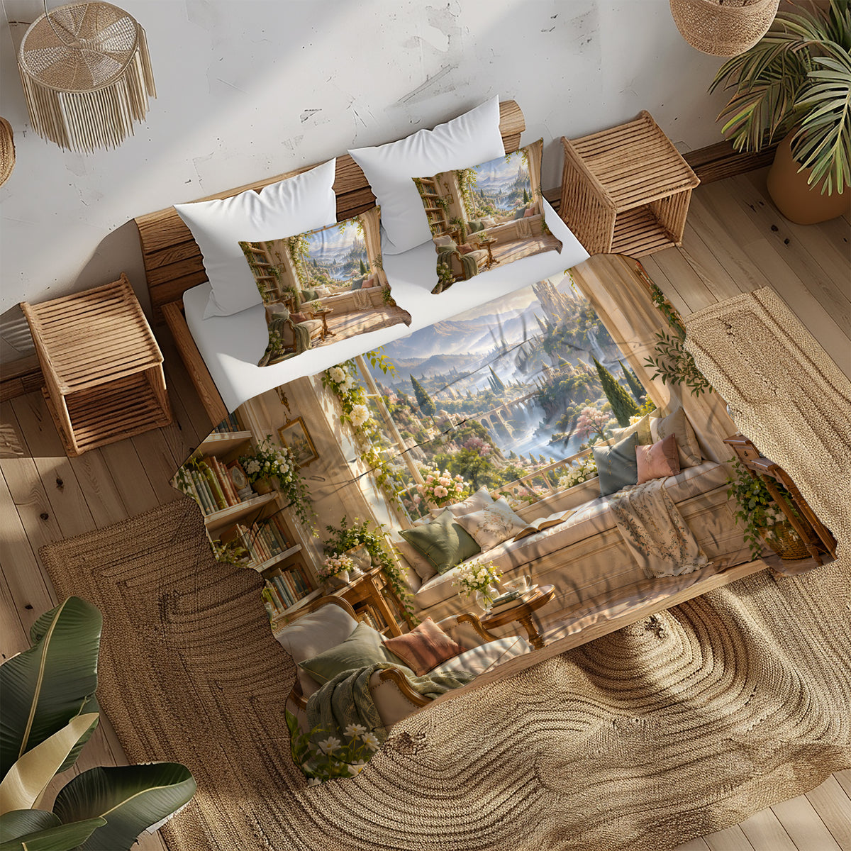 Enchanted Library Duvet Cover Set - Print 32