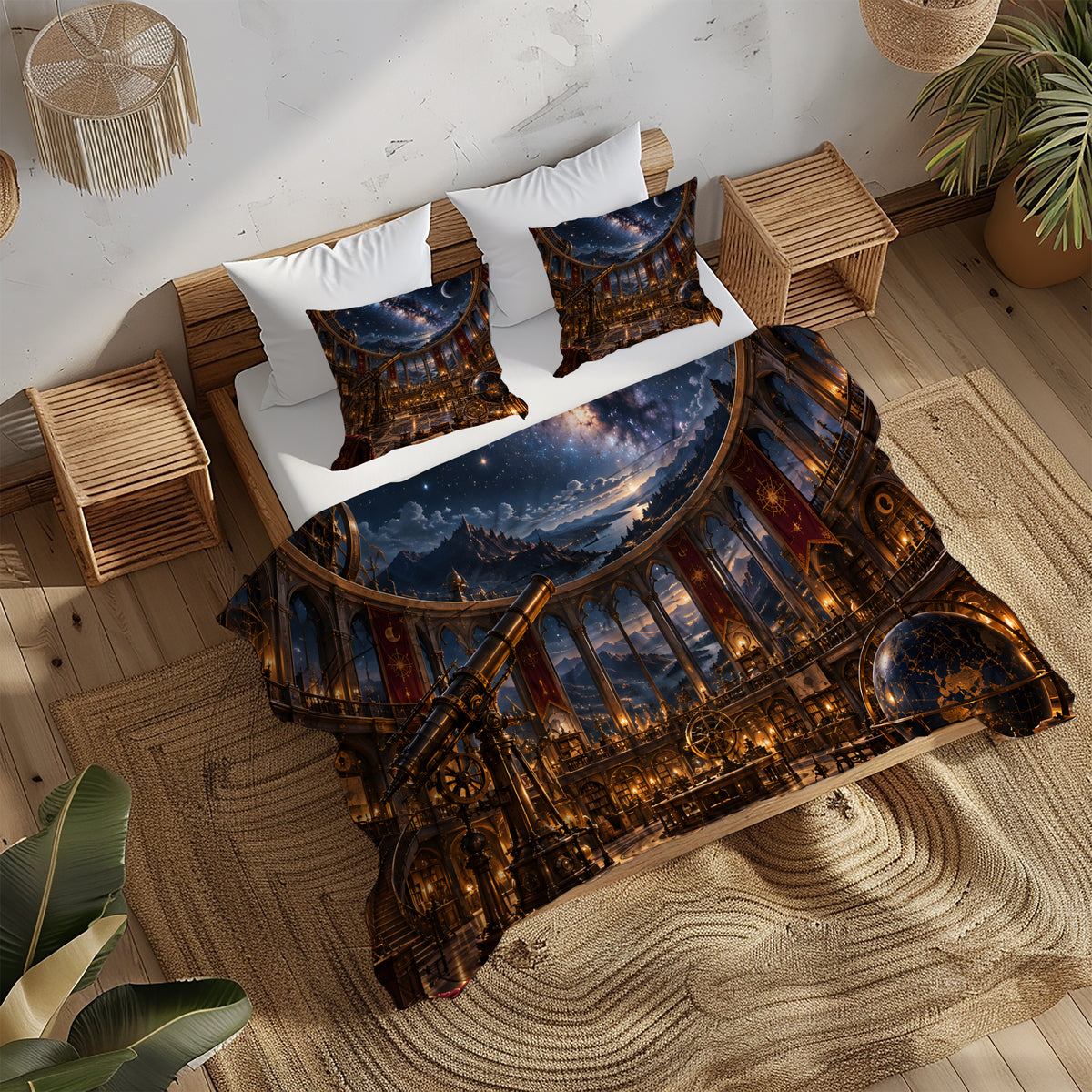 Celestial Observatory Duvet Cover Set - Print 2