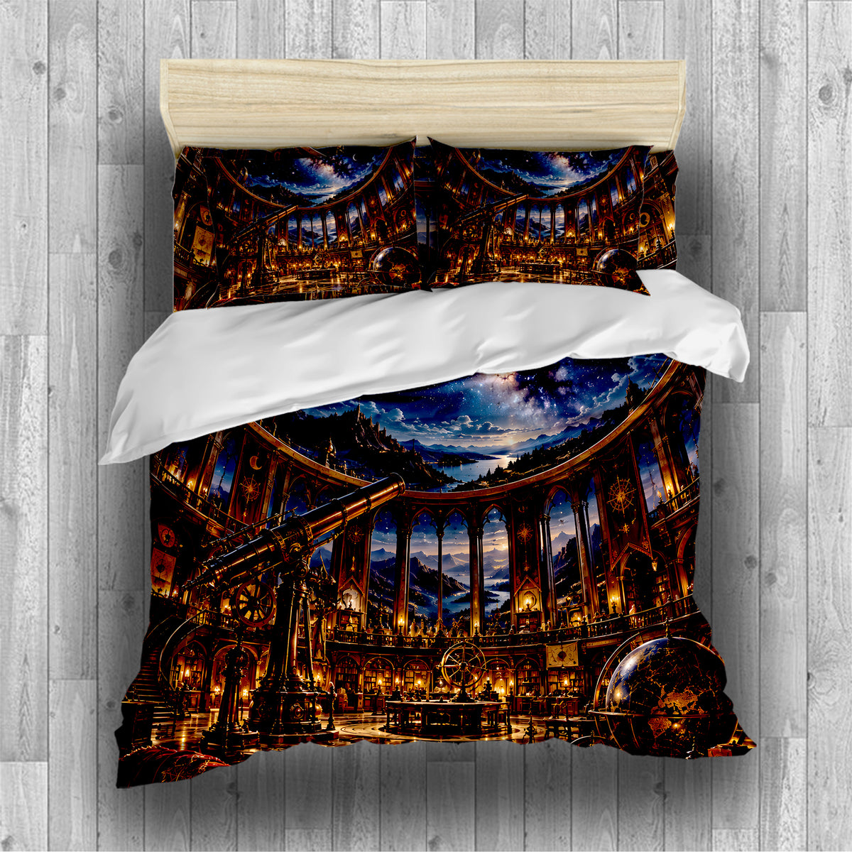 Celestial Observatory Duvet Cover Set - Print 1