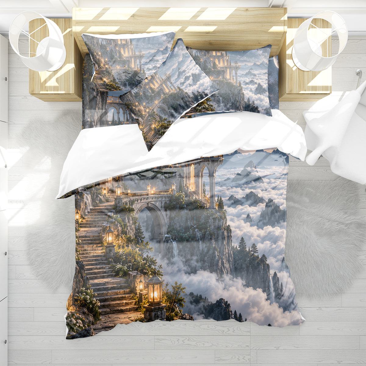 Celestial Observatory Duvet Cover Set - Print 11