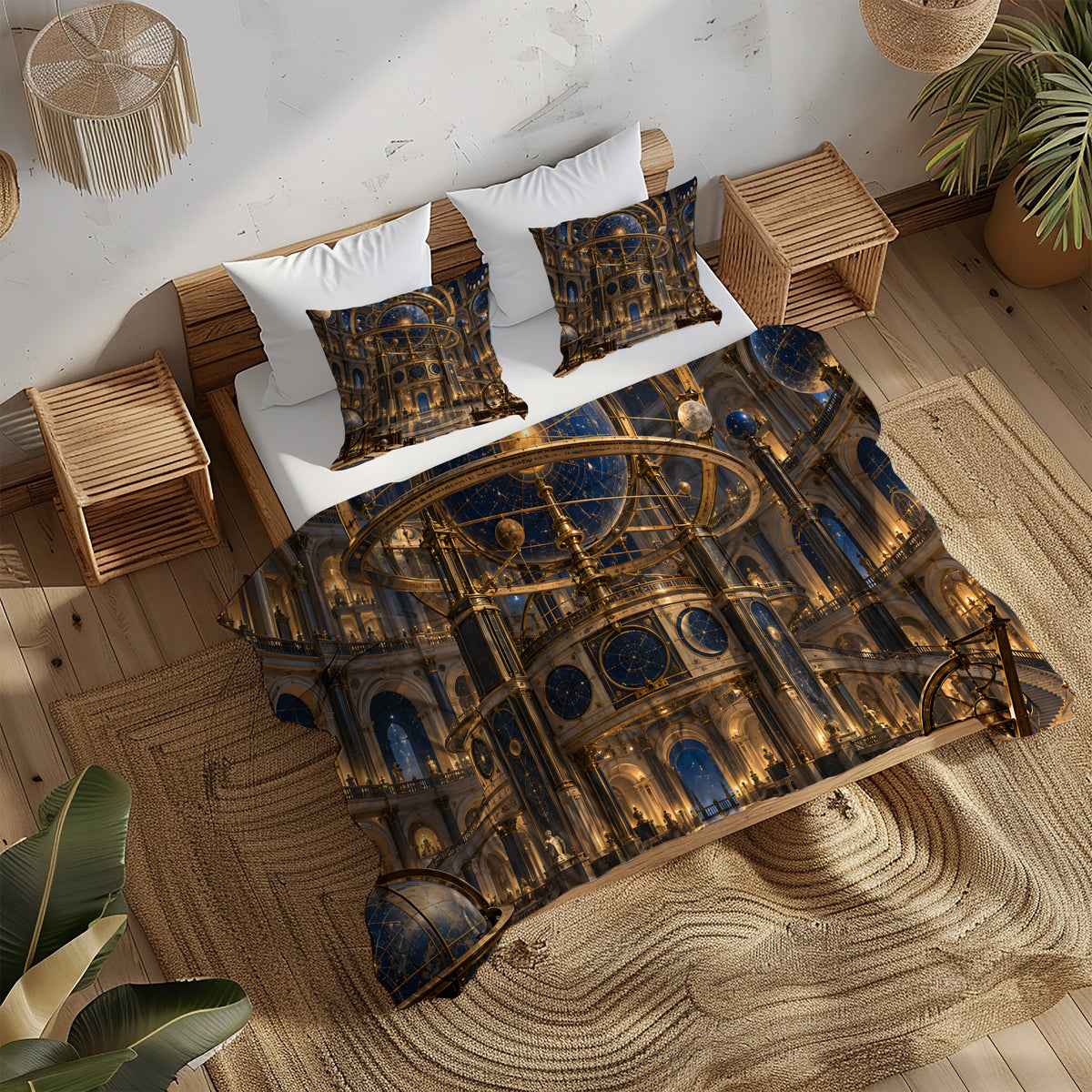 Celestial Observatory Duvet Cover Set - Print 14