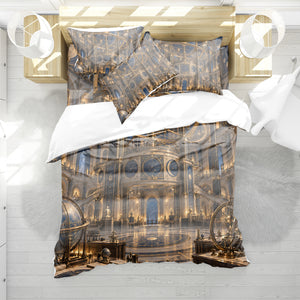 Celestial Observatory Duvet Cover Set - Print 17