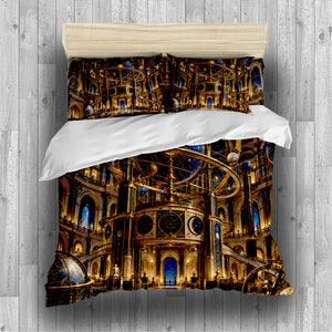 Celestial Observatory Duvet Cover Set - Print 13
