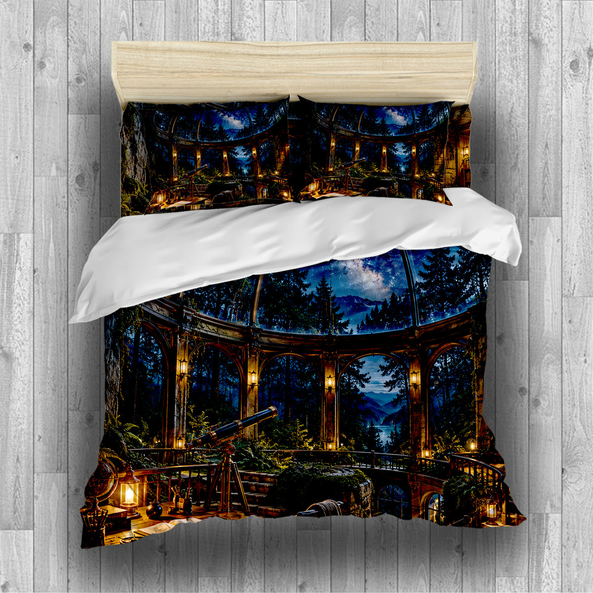 Celestial Observatory Duvet Cover Set - Print 25
